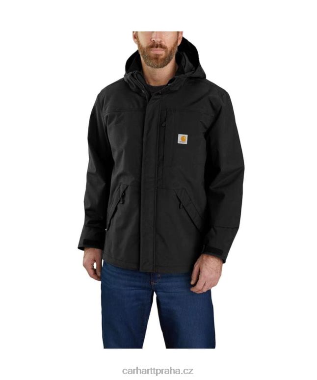 muži Bouřka obránce volného střihu těžké bundy Carhartt 8BL8V29 Černá