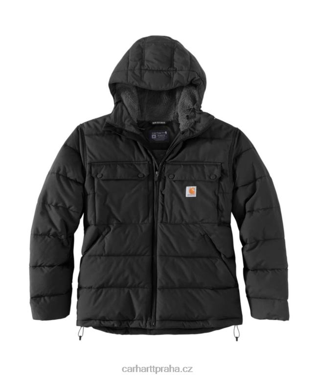 muži Carhartt montana zateplená bunda volného střihu8BL8V16 Černá