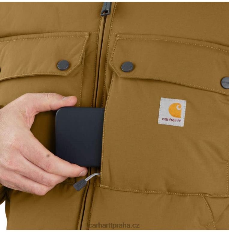 muži Carhartt montana zateplená bunda volného střihu8BL8V16 Černá