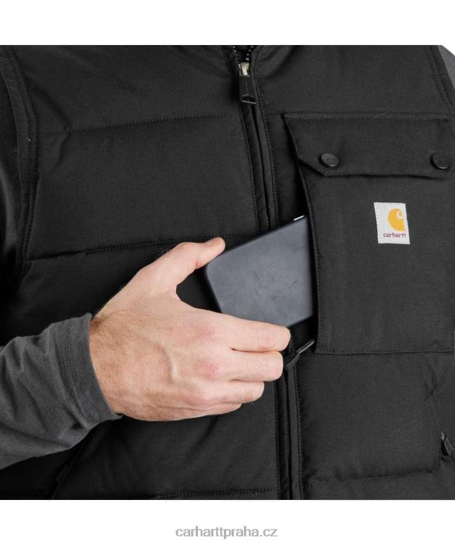 muži Carhartt montana zateplená vesta volného střihu8BL8V103 Černá