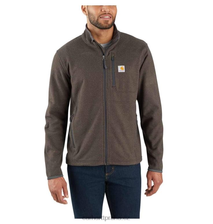 muži Dalton celopropínací fleece Carhartt 8BL8V51 asfaltový vřes