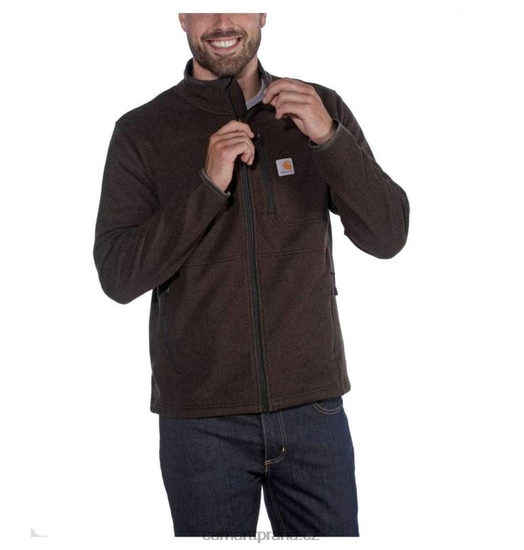 muži Dalton celopropínací fleece Carhartt 8BL8V51 asfaltový vřes