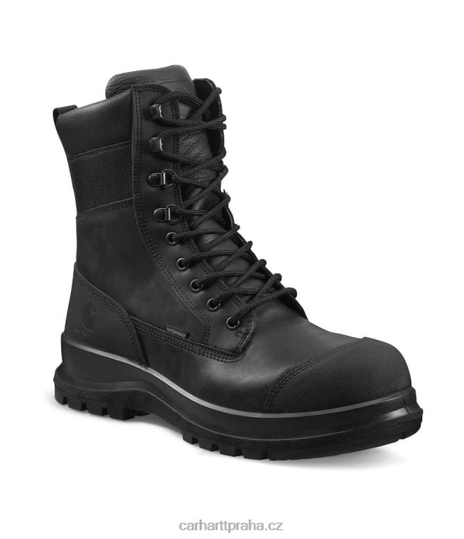 muži Detroit robustní flex voděodolná s3 8palcová bezpečnostní bota Carhartt 8BL8V162 Černá