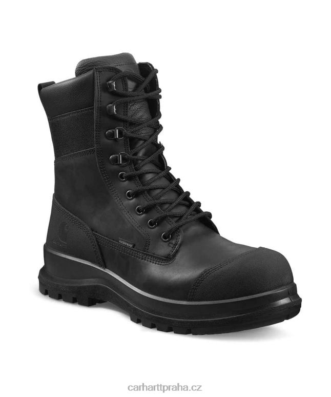 muži Detroit robustní flex voděodolná s3 8palcová bezpečnostní bota Carhartt 8BL8V162 Černá