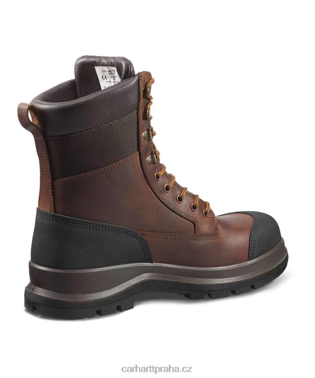 muži Detroit robustní flex voděodolná s3 8palcová bezpečnostní bota Carhartt 8BL8V162 Černá