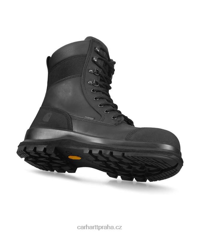 muži Detroit robustní flex voděodolná s3 8palcová bezpečnostní bota Carhartt 8BL8V162 Černá