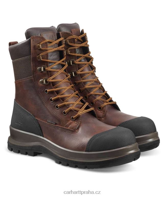 muži Detroit robustní flex voděodolná s3 8palcová bezpečnostní bota Carhartt 8BL8V162 Černá