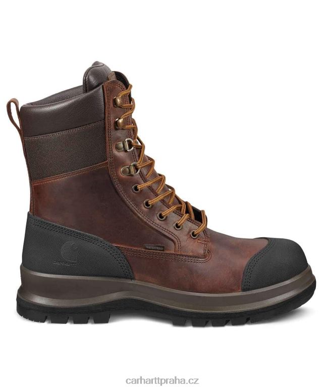 muži Detroit robustní flex voděodolná s3 8palcová bezpečnostní bota Carhartt 8BL8V162 Černá