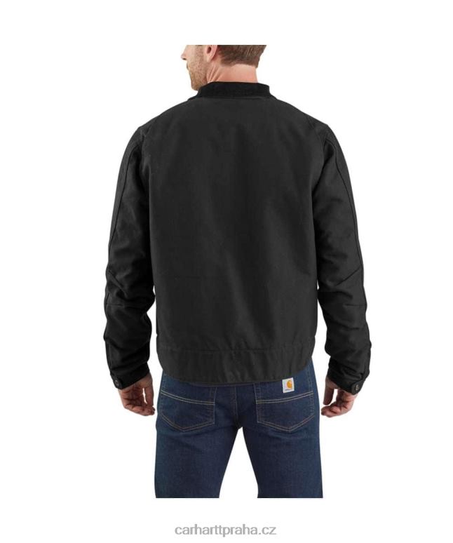 muži Detroitská bunda s kachní dekou uvolněného střihu Carhartt 8BL8V17 Černá
