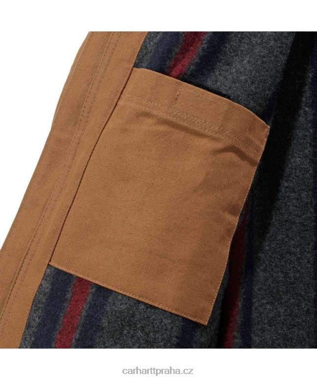 muži Detroitská bunda s kachní dekou uvolněného střihu Carhartt 8BL8V17 Černá