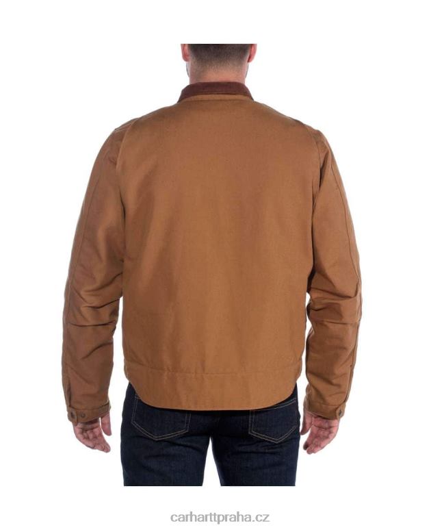 muži Detroitská bunda s kachní dekou uvolněného střihu Carhartt 8BL8V17 Černá