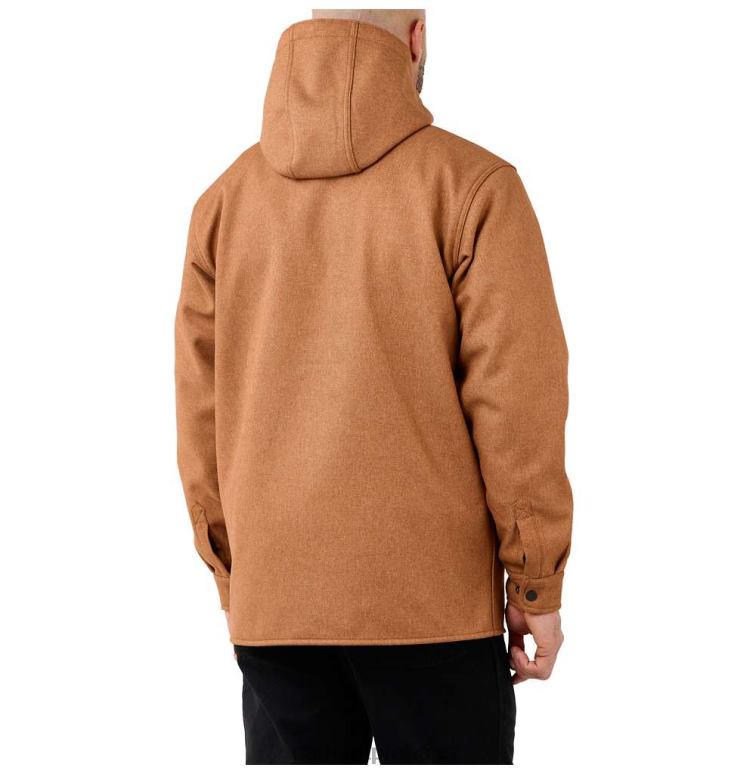 muži Dešťový chránič uvolněný střih těžké košile s kapucí jac Carhartt 8BL8V25 černý vřes