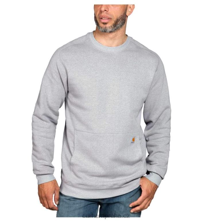 muži Force uvolněný střih lehká mikina s crewneck Carhartt 8BL8V44 asfaltový vřes