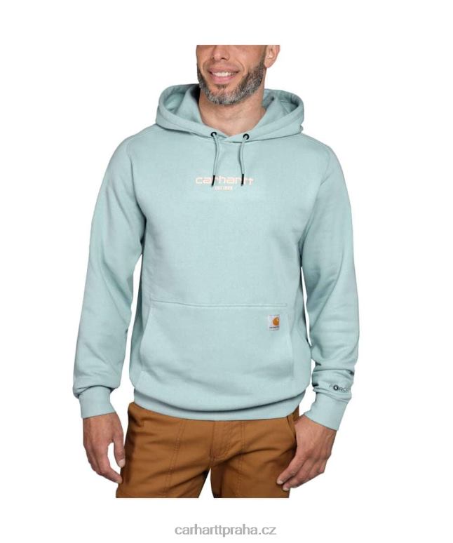 muži Force uvolněný střih lehká mikina s grafickým logem Carhartt 8BL8V43 asfaltový vřes