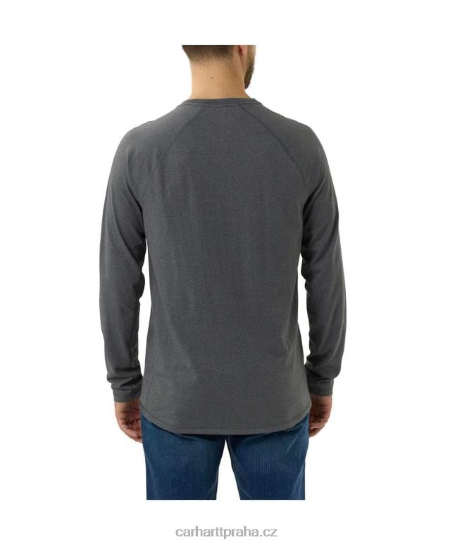 muži Force uvolněný střih střední váhy s dlouhým rukávem a kapsou Carhartt 8BL8V132 bazalkový vřes