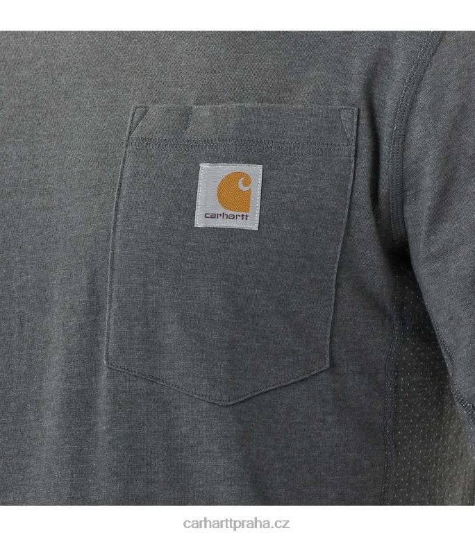 muži Force uvolněný střih střední váhy s dlouhým rukávem a kapsou Carhartt 8BL8V132 bazalkový vřes