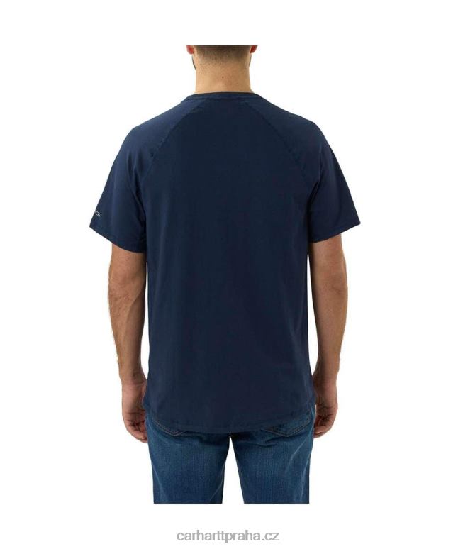 muži Force uvolněný střih středně těžké tričko s krátkým rukávem a kapsou Carhartt 8BL8V125 bazalkový vřes