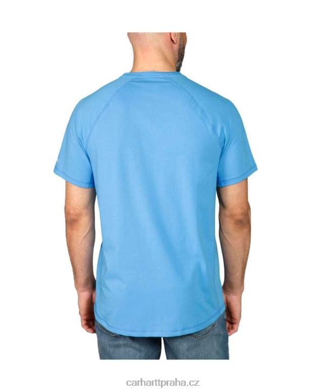 muži Force uvolněný střih středně těžké tričko s krátkým rukávem a kapsou Carhartt 8BL8V125 bazalkový vřes