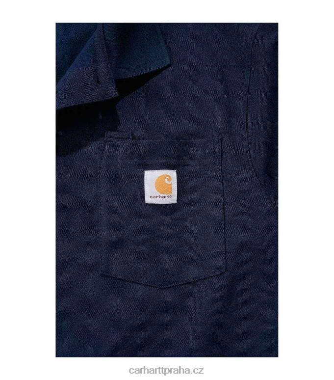 muži Kapesní polo s krátkým rukávem střední hmotnosti volného střihu Carhartt 8BL8V137 Černá