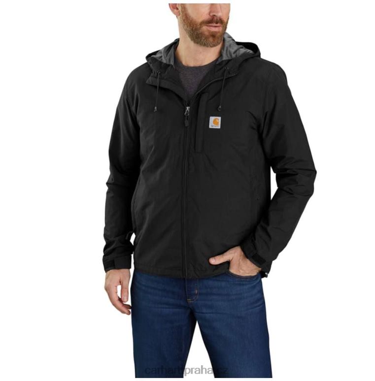 muži Lehká bunda uvolněného střihu proti dešti Carhartt 8BL8V18 Černá