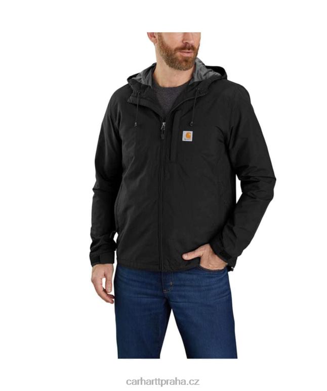 muži Lehká bunda uvolněného střihu proti dešti Carhartt 8BL8V18 Černá