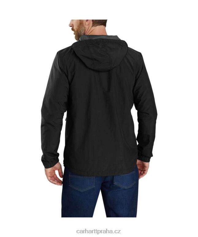 muži Lehká bunda uvolněného střihu proti dešti Carhartt 8BL8V18 Černá
