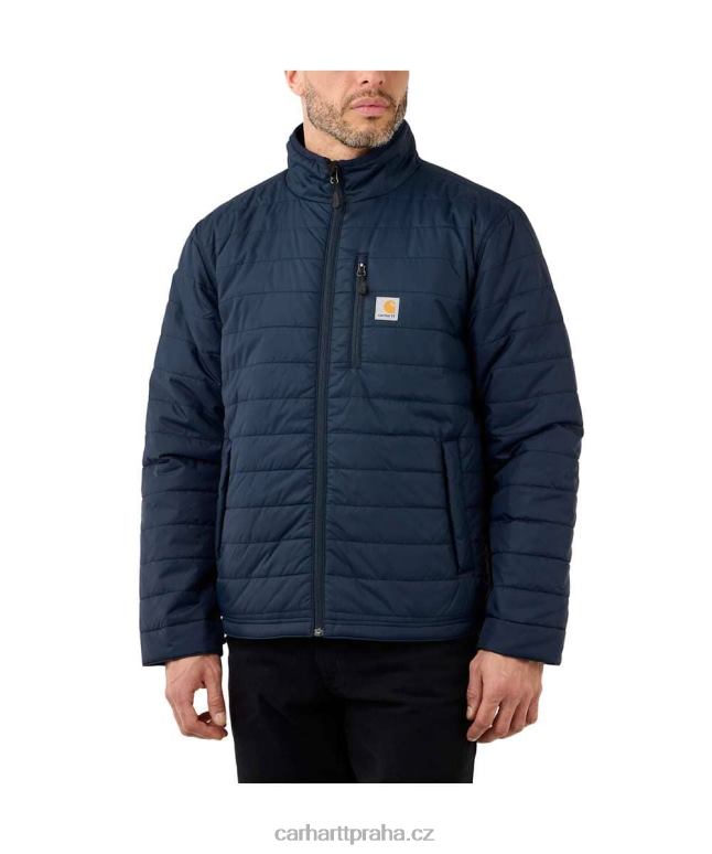 muži Lehká zateplená bunda v uvolněném střihu proti dešti Carhartt 8BL8V22 Černá