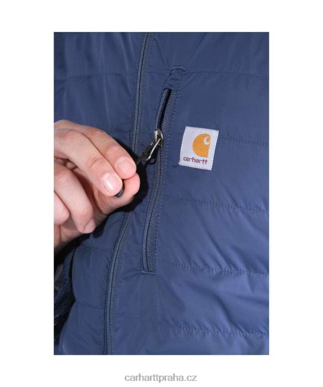 muži Lehká zateplená bunda v uvolněném střihu proti dešti Carhartt 8BL8V22 Černá
