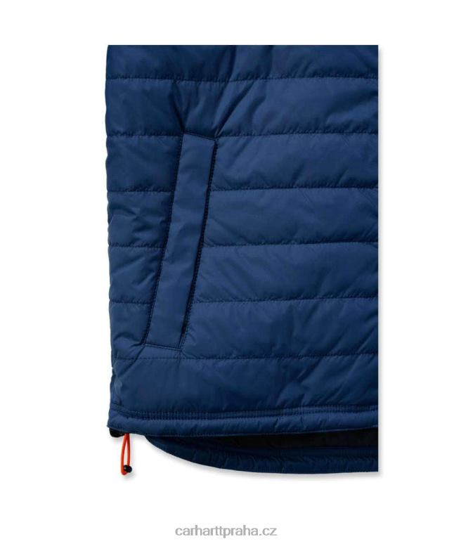 muži Lehká zateplená bunda v uvolněném střihu proti dešti Carhartt 8BL8V22 Černá