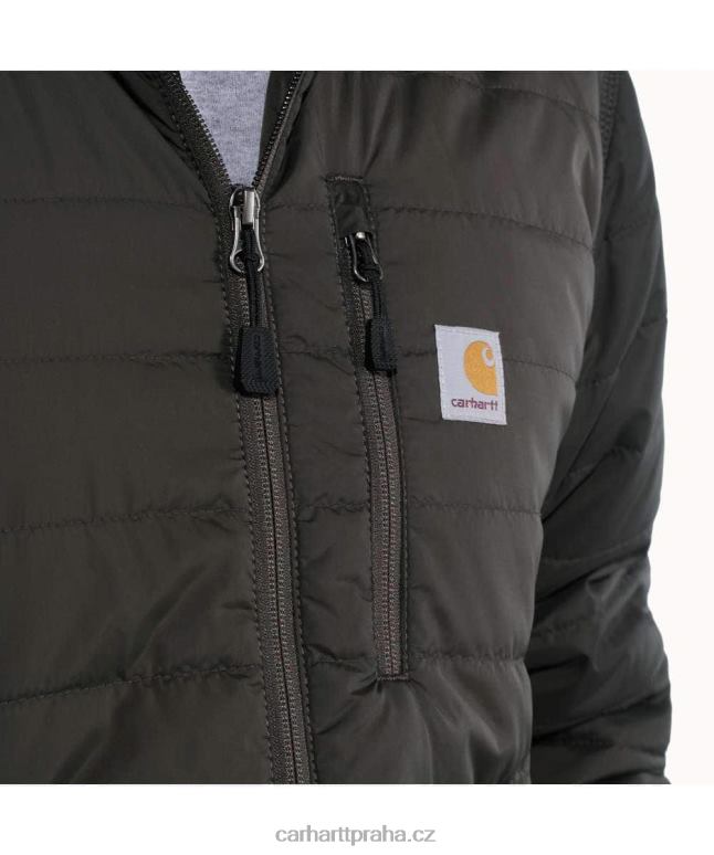 muži Lehká zateplená bunda v uvolněném střihu proti dešti Carhartt 8BL8V22 Černá