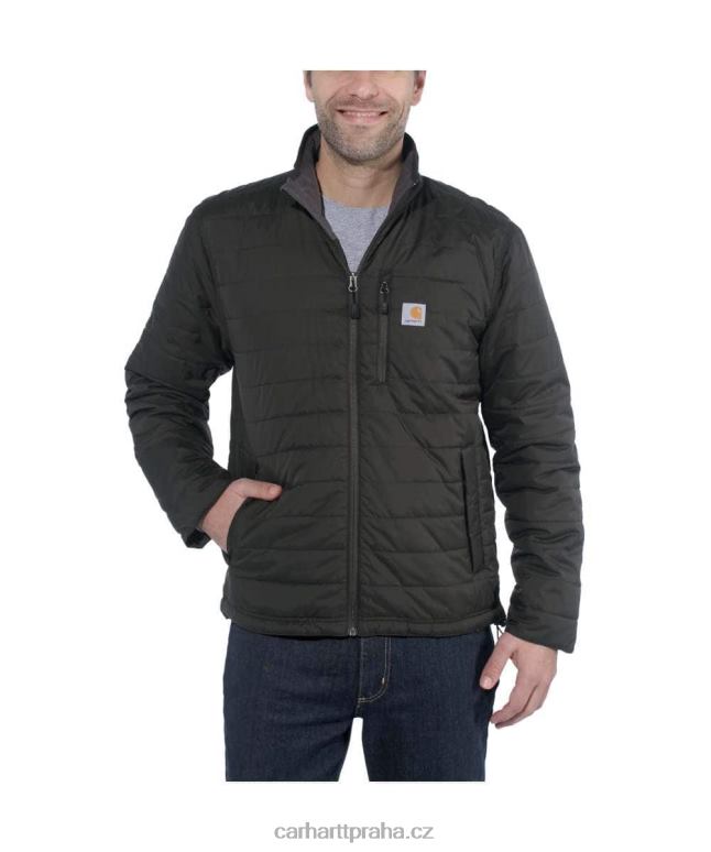 muži Lehká zateplená bunda v uvolněném střihu proti dešti Carhartt 8BL8V22 Černá