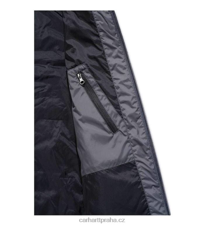 muži Lehká zateplená vesta proti dešti uvolněného střihu Carhartt 8BL8V104 Černá