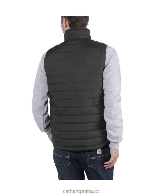 muži Lehká zateplená vesta proti dešti uvolněného střihu Carhartt 8BL8V104 Černá