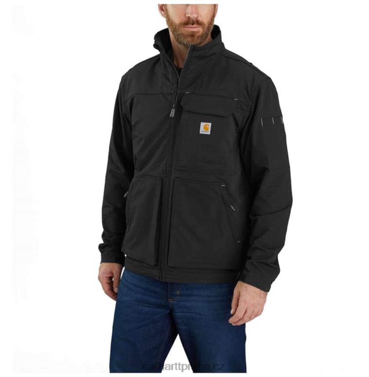 muži Super dux uvolněný střih lehká falešná bunda s krkem Carhartt 8BL8V23 Černá