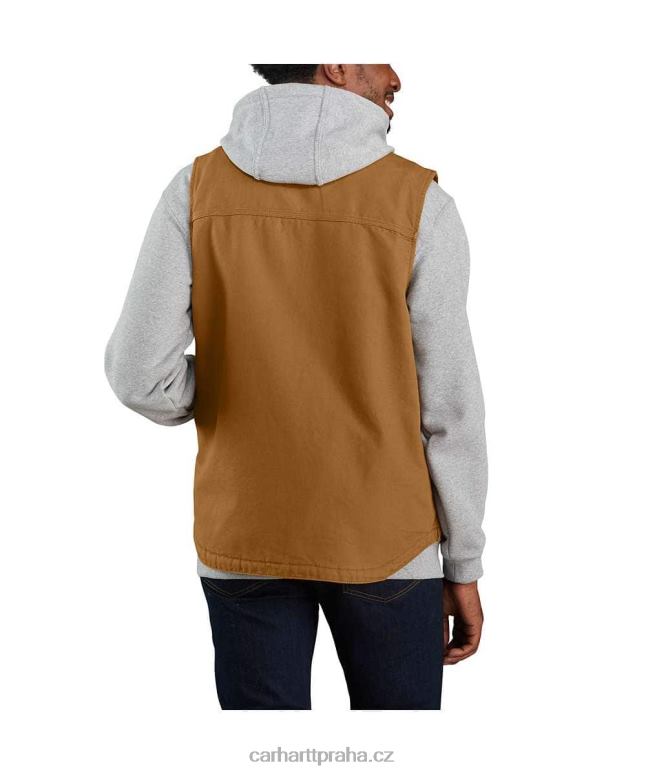 muži Vesta volného střihu sepraná kachní sherpa s výstřihem Carhartt 8BL8V107 Černá