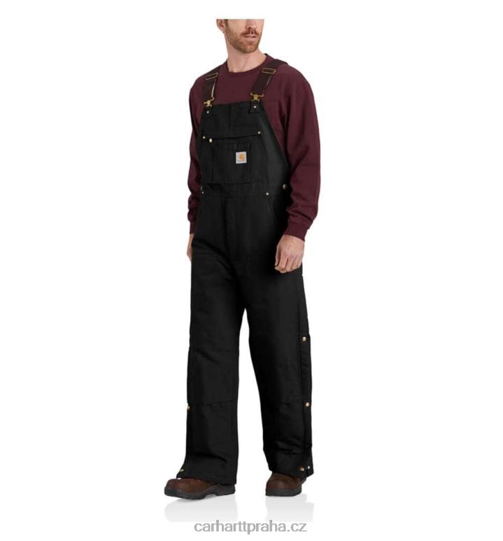 muži Volný střih pevný kachní zateplený bryndáček Carhartt 8BL8V77 Černá
