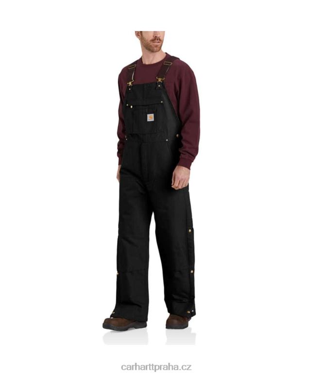 muži Volný střih pevný kachní zateplený bryndáček Carhartt 8BL8V77 Černá