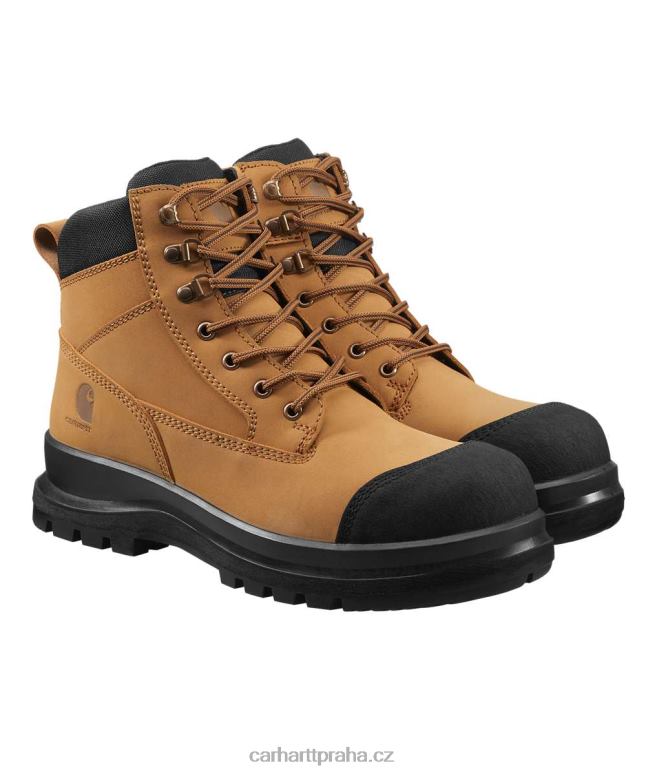 muži bezpečnostní bota detroit rugged flex s3 6 palců na zip Carhartt 8BL8V160 pšenice