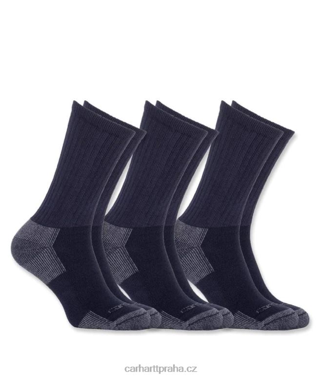 muži celosezónní bavlněná ponožka 3 páry Carhartt 8BL8V170 Šedá