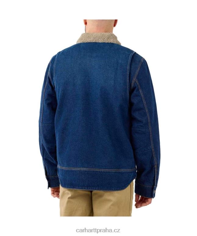 muži džínová bunda s šerpou uvolněného střihu Carhartt 8BL8V24 buk