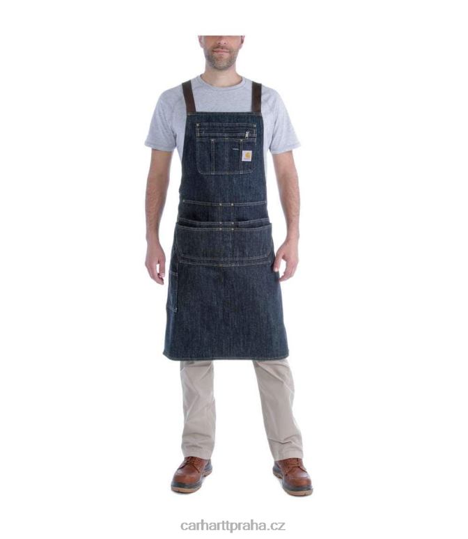 muži džínová zástěra Carhartt 8BL8V153 tmavě modrý hřeben