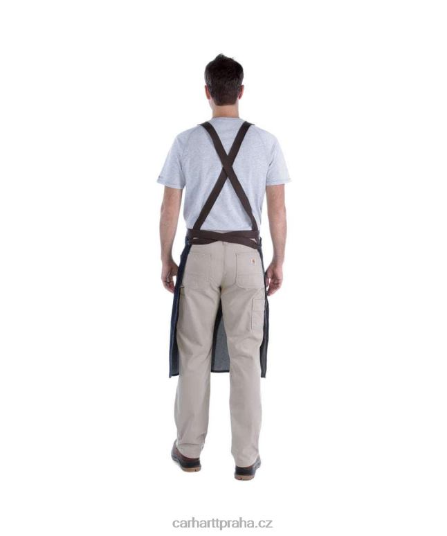 muži džínová zástěra Carhartt 8BL8V153 tmavě modrý hřeben