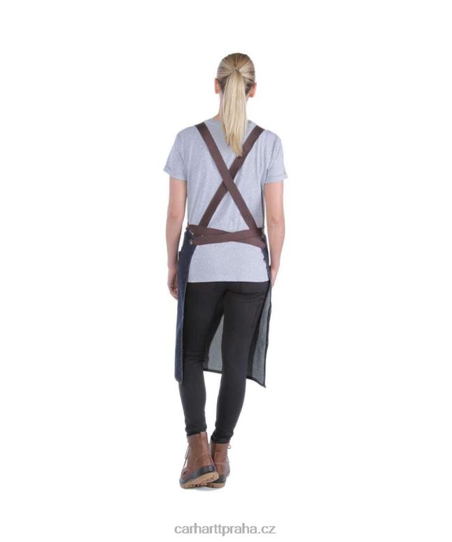 muži džínová zástěra Carhartt 8BL8V153 tmavě modrý hřeben