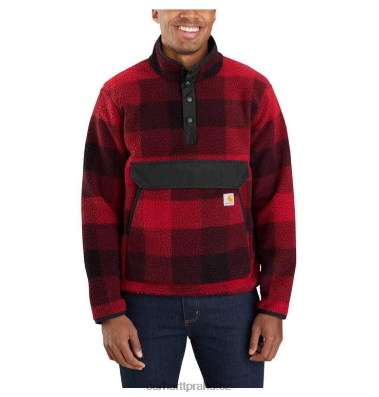 muži fleecový svetr uvolněného střihu Carhartt 8BL8V50 1972 kachní kamufláž