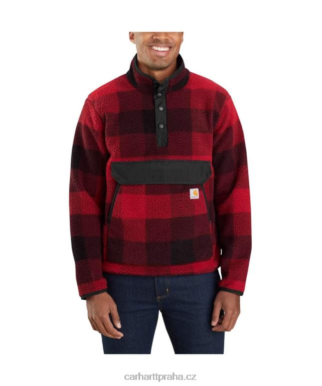 muži fleecový svetr uvolněného střihu Carhartt 8BL8V50 1972 kachní kamufláž