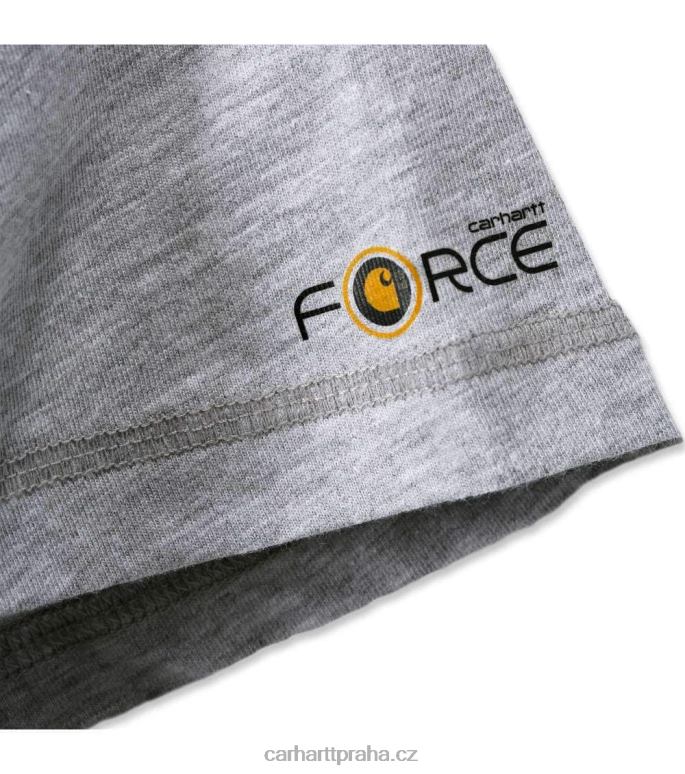 muži force uvolněný střih střední váhy s krátkým rukávem kapesní polo Carhartt 8BL8V131 Černá