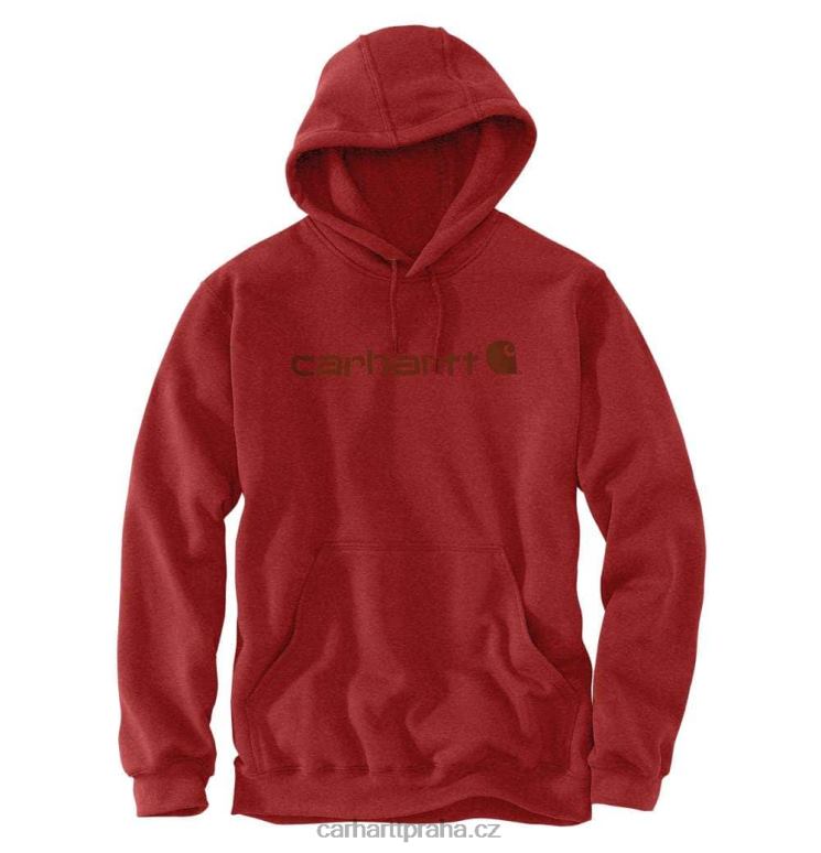 muži mikina s grafickým logem střední váhy volného střihu Carhartt 8BL8V40 Černá