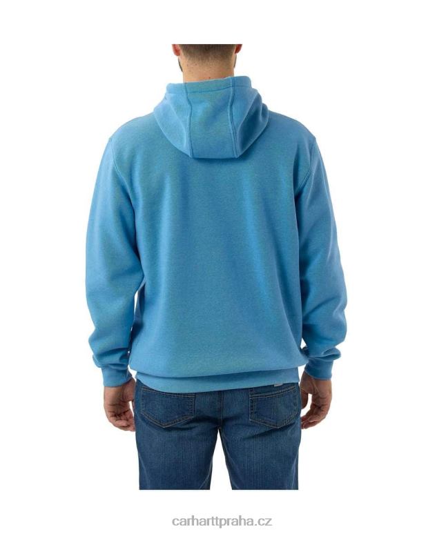 muži mikina s grafickým logem střední váhy volného střihu Carhartt 8BL8V40 Černá