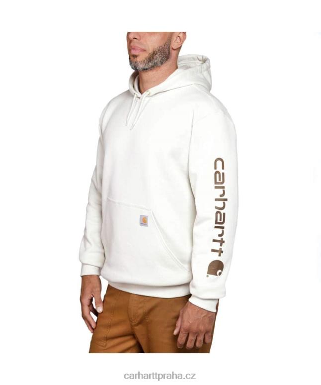 muži mikina s grafickým rukávem s logem střední váhy volného střihu Carhartt 8BL8V38 alpský modrý vřes