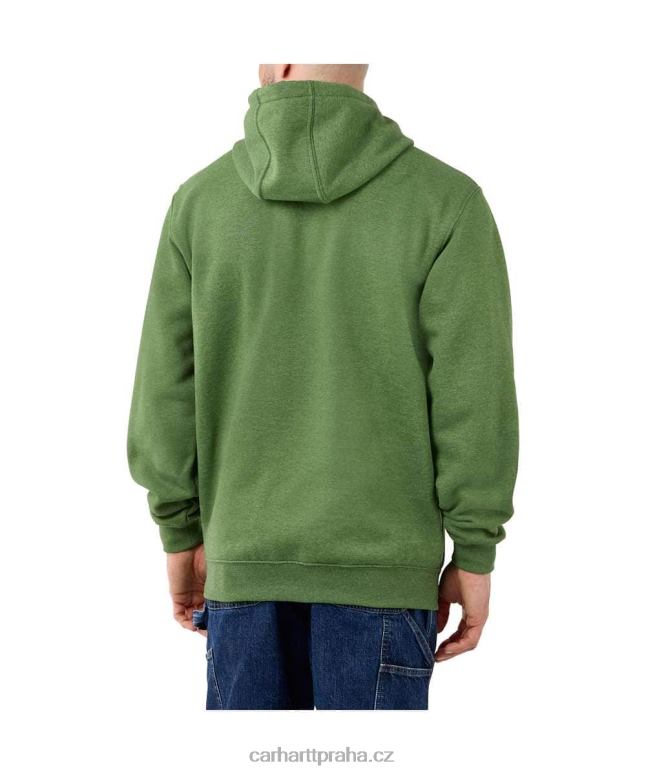 muži mikina s grafickým rukávem s logem střední váhy volného střihu Carhartt 8BL8V38 alpský modrý vřes